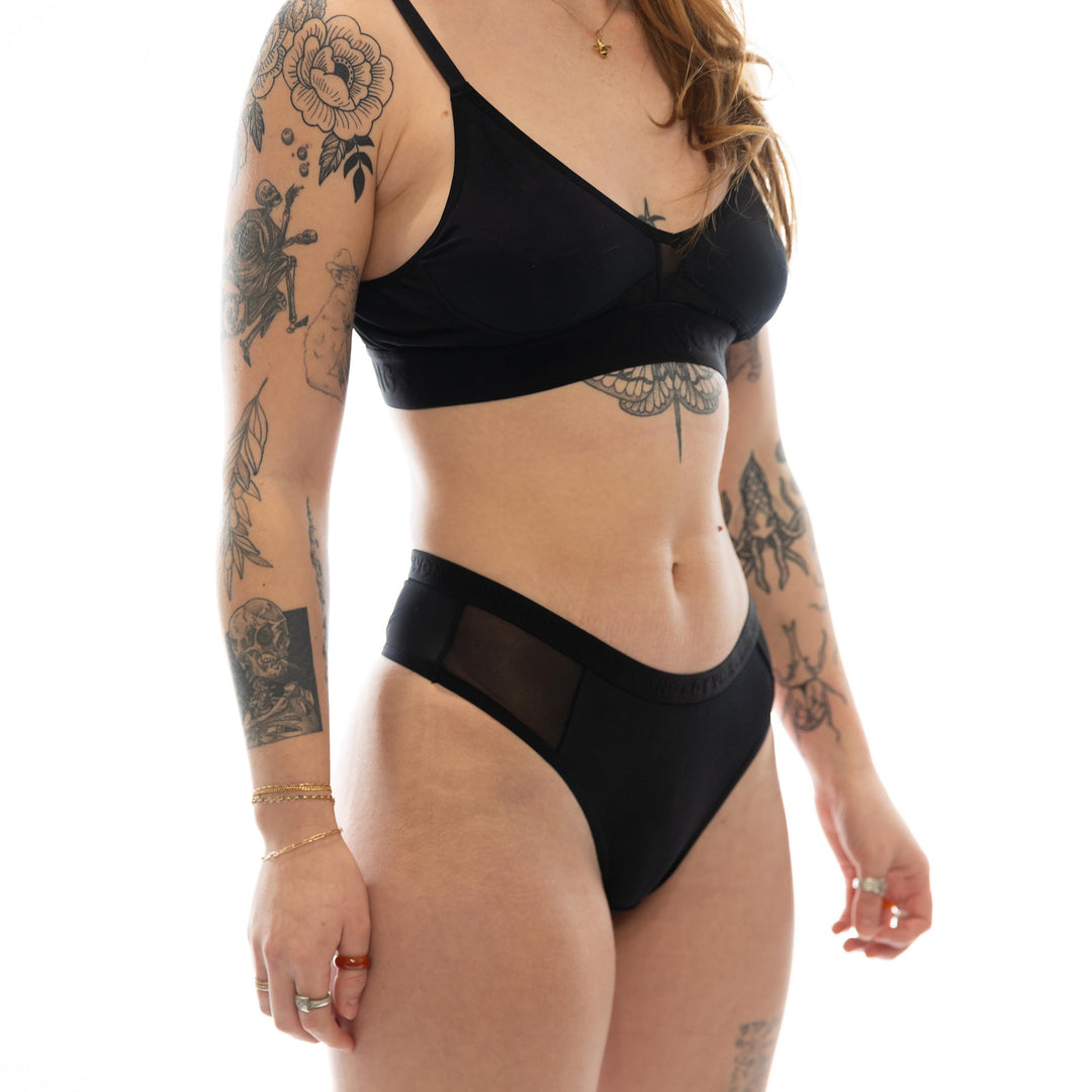 Devon + Lang Bria Bralette (Womens) | Obsidian