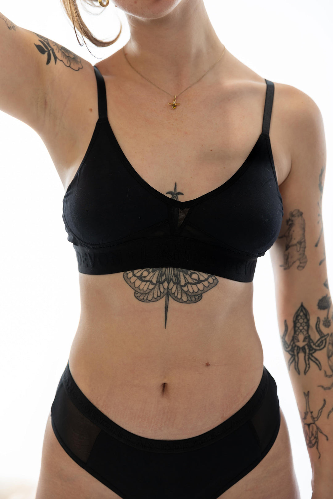 Devon + Lang Bria Bralette (Womens) | Obsidian