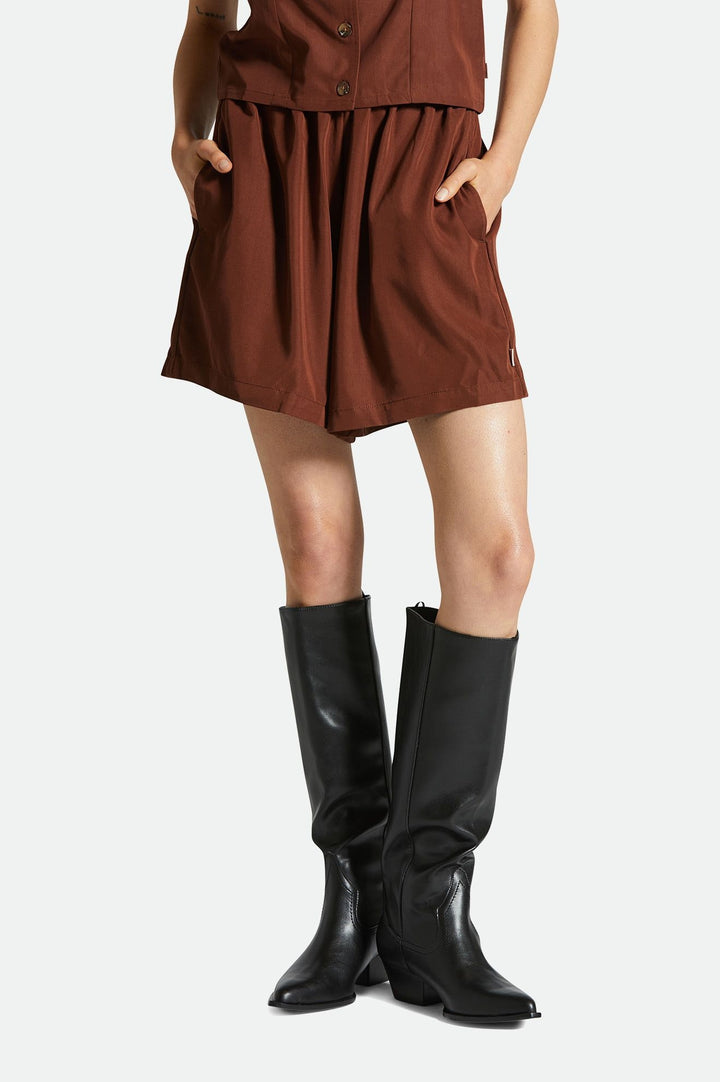 Brixton Womens Polanco Short | Sepia