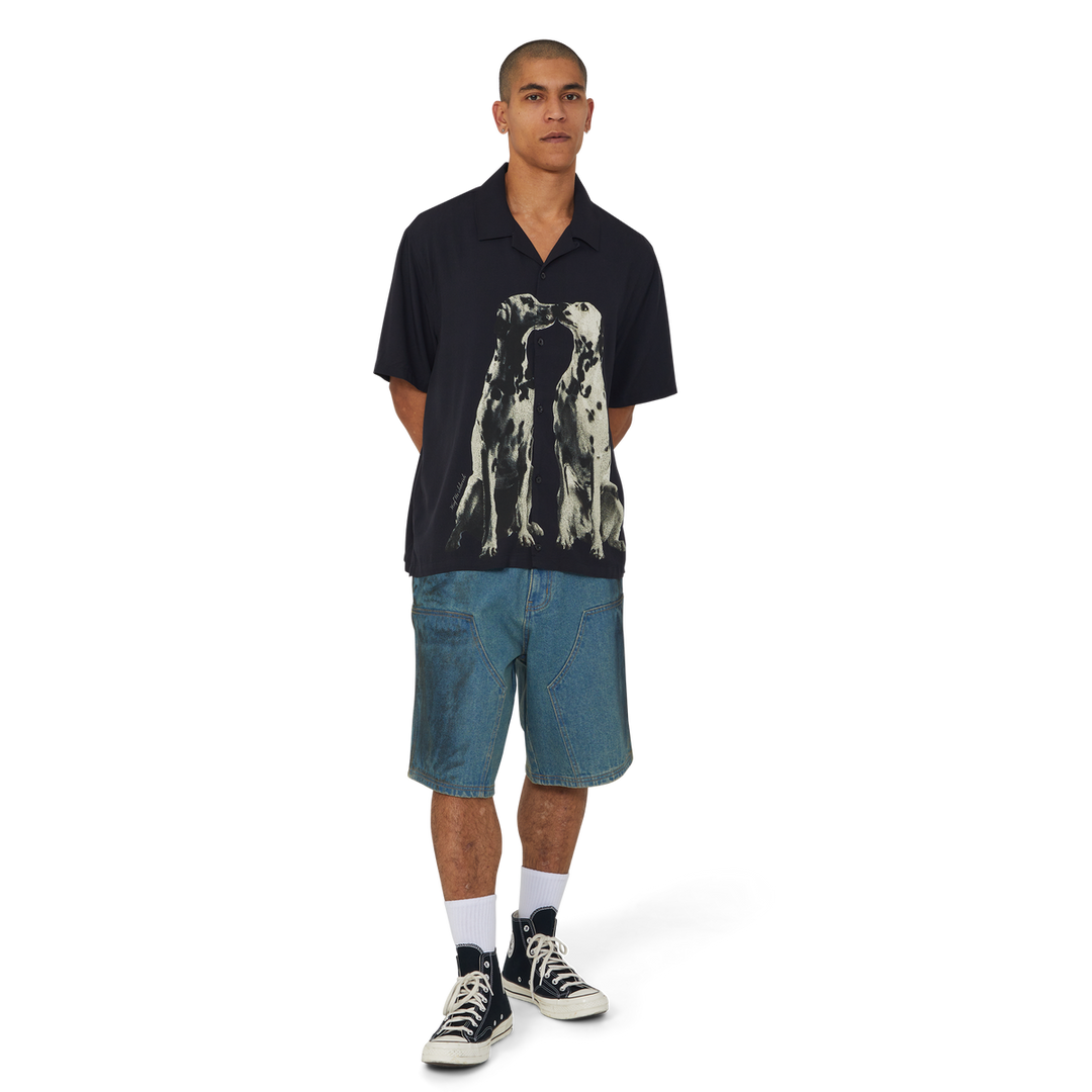 HUF Dogged Short Sleeve Resort Shirt (Men&