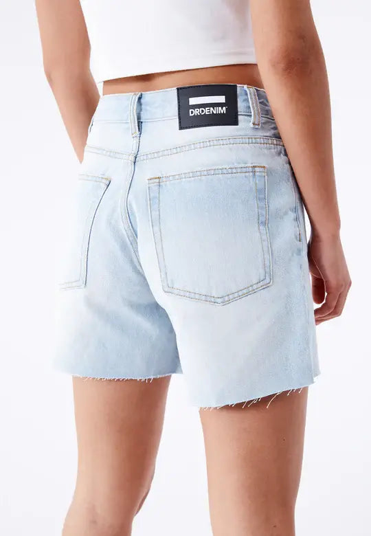 Dr.Denim Womens Rose Shorts | Canyon Pale Worn Raw Hem