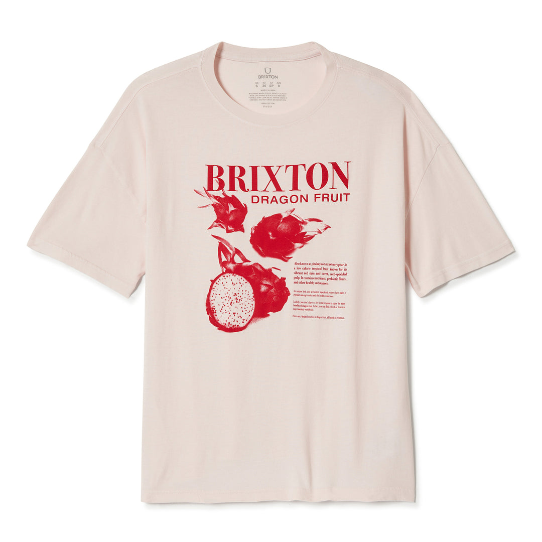 Brixton Dragon Fruit Oversized Boyfriend Tee (Women&
