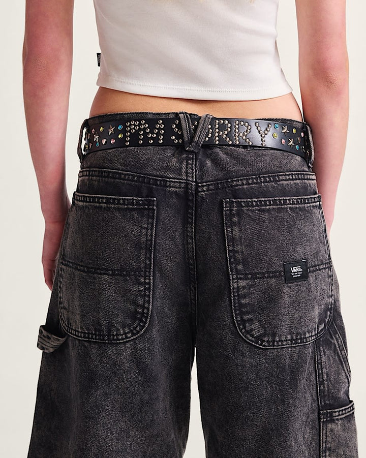 Vans Drill Chore Loose Denim Short (Mens) | Stonewash Black