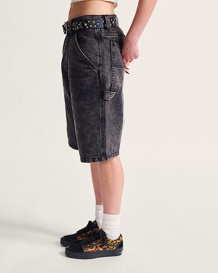 Vans Drill Chore Loose Denim Short (Mens) | Stonewash Black