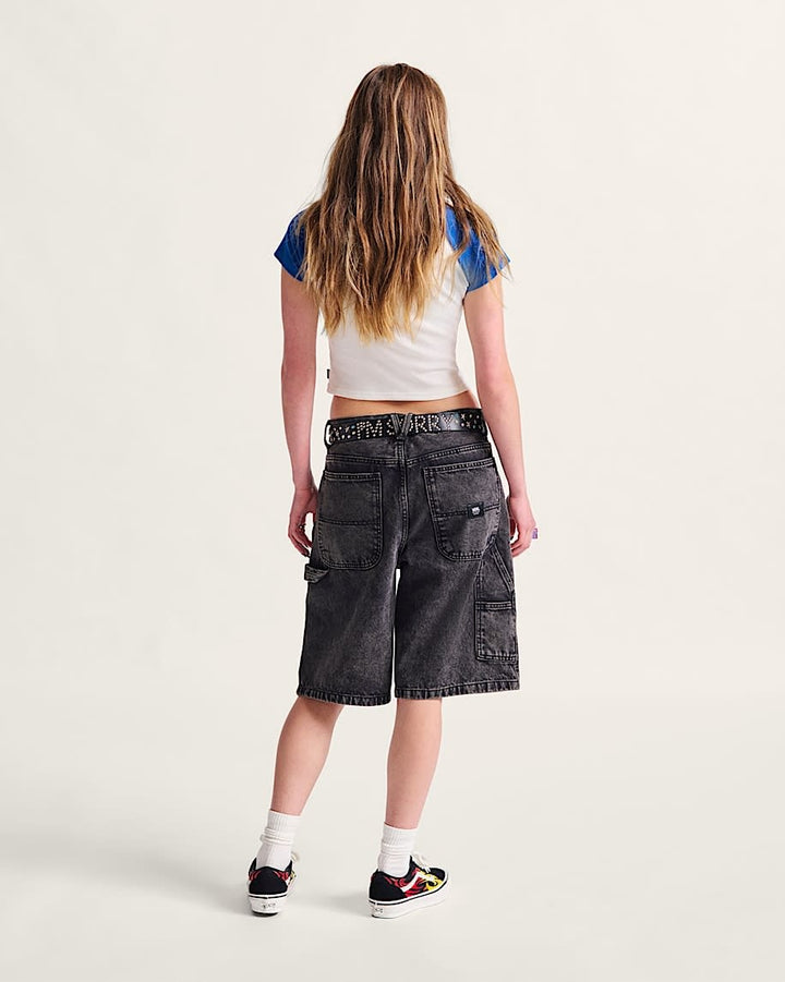 Vans Drill Chore Loose Denim Short (Mens) | Stonewash Black