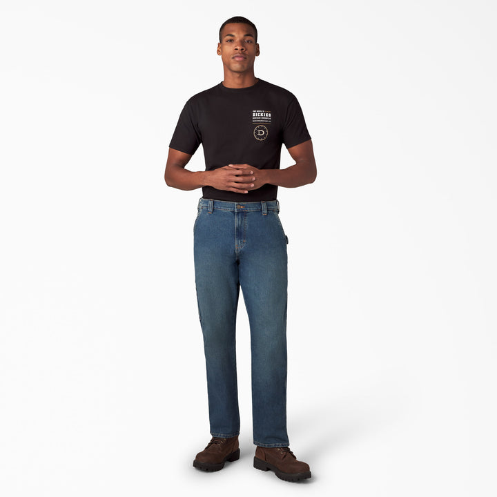 Dickies Carpenter Regular Fit Jean (Mens) | Denim Tinted Wash