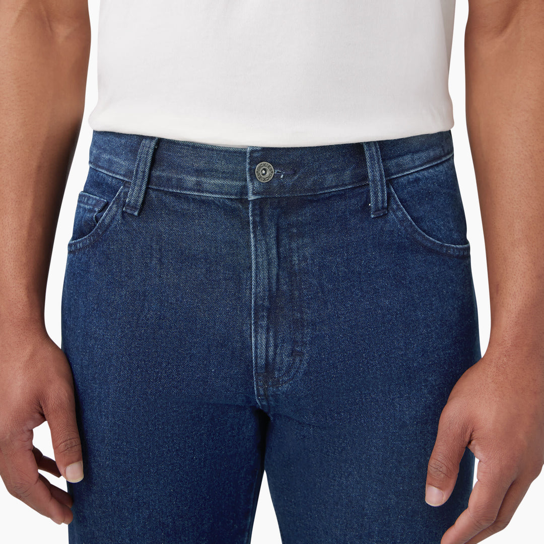 Dickies Double Knee Denim Pant (Mens) | Stonewashed Indigo Blue