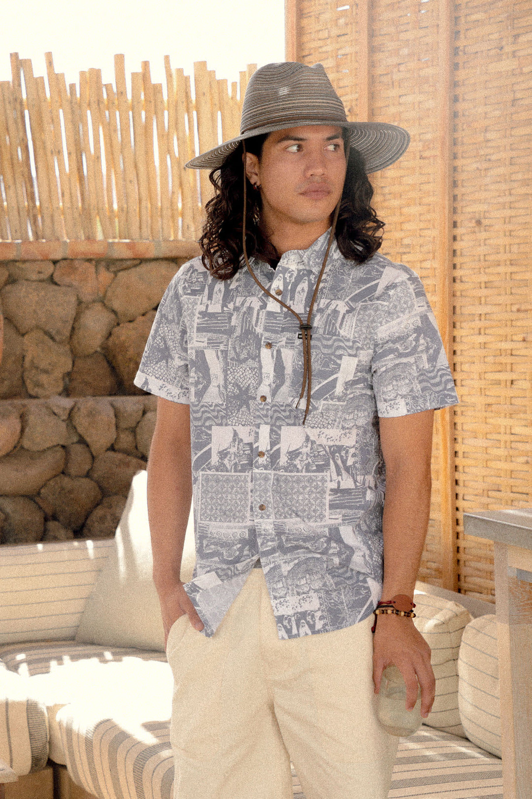 Brixton Charter Print Short Sleeve Woven (Men&