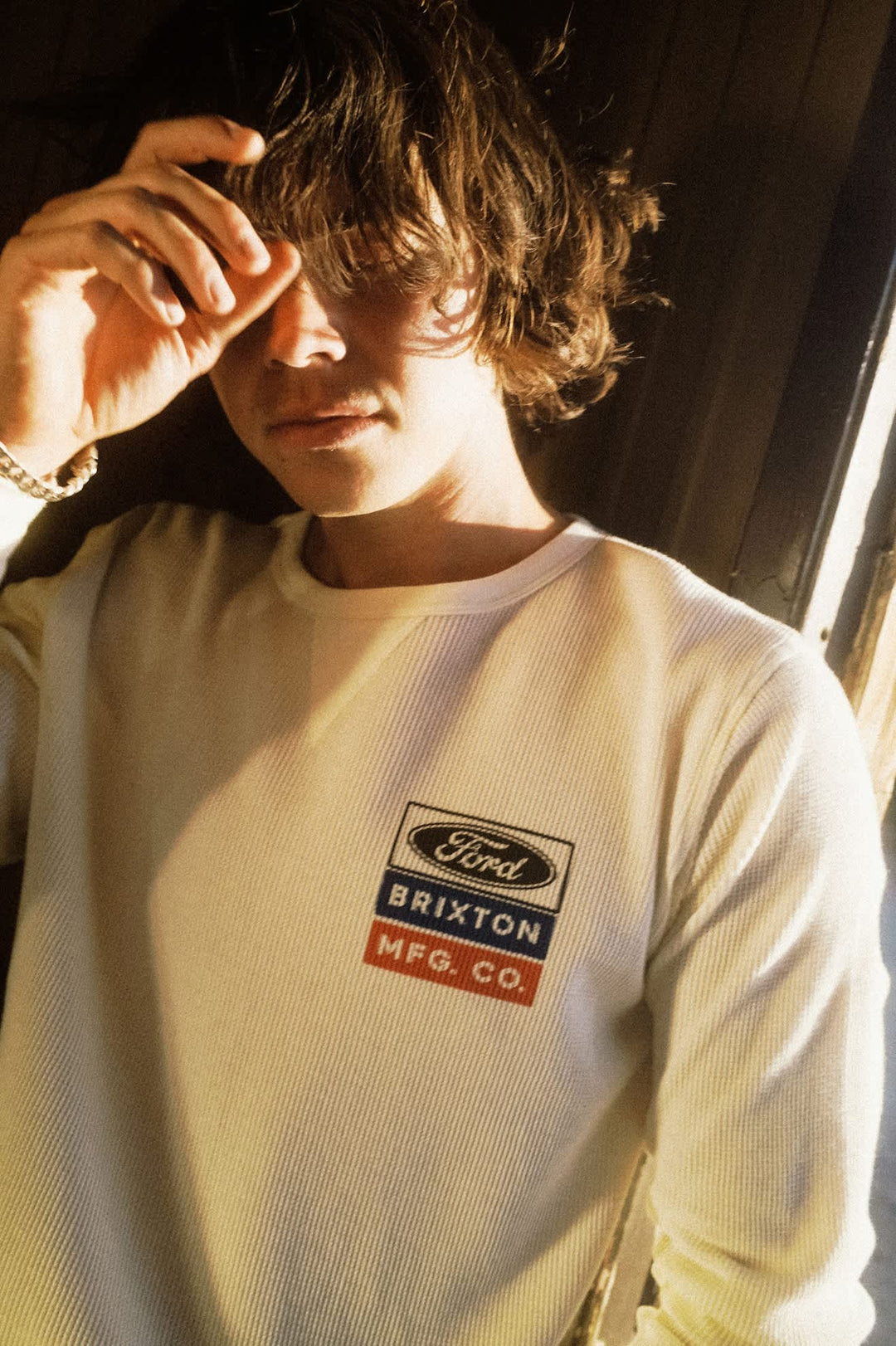 Brixton Mens Ford Service Dept Waffle L/S