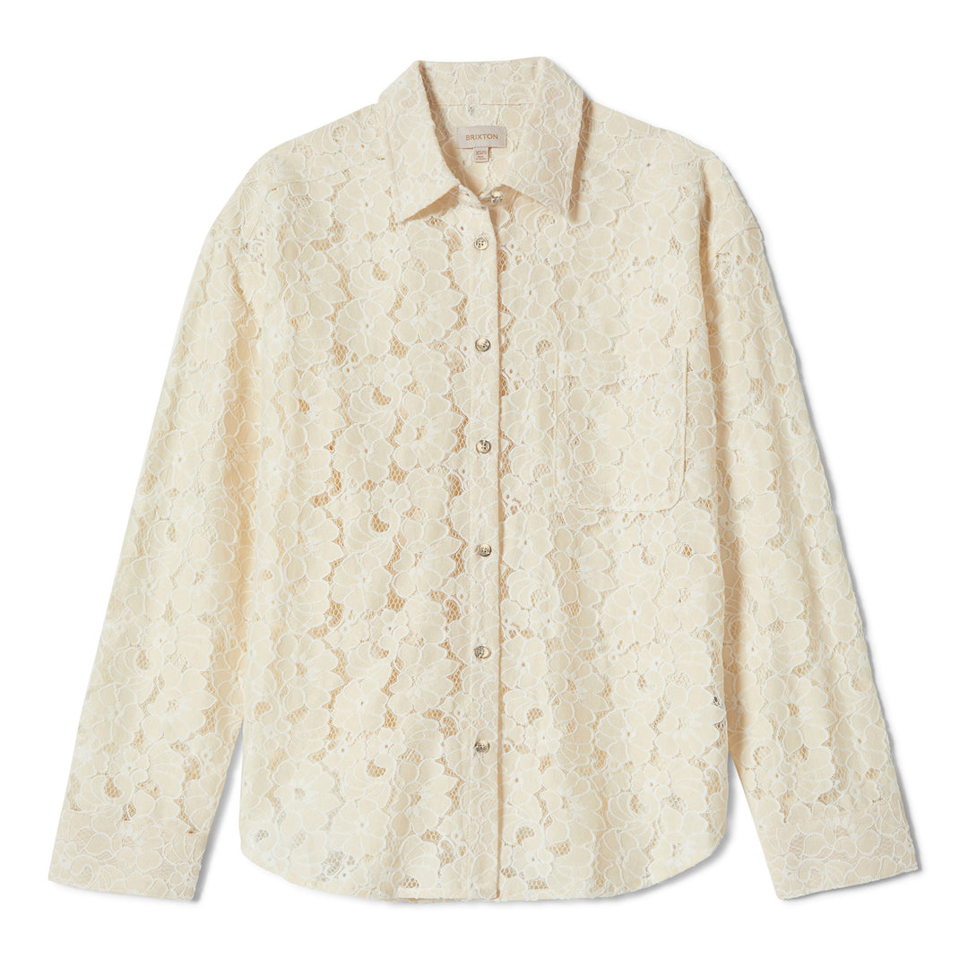 Brixton East Side Boxy L/S Button Down (Womens) | Whitecap