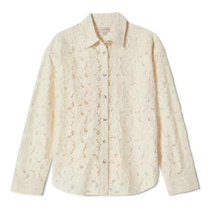 Brixton East Side Boxy L/S Button Down (Womens) | Whitecap