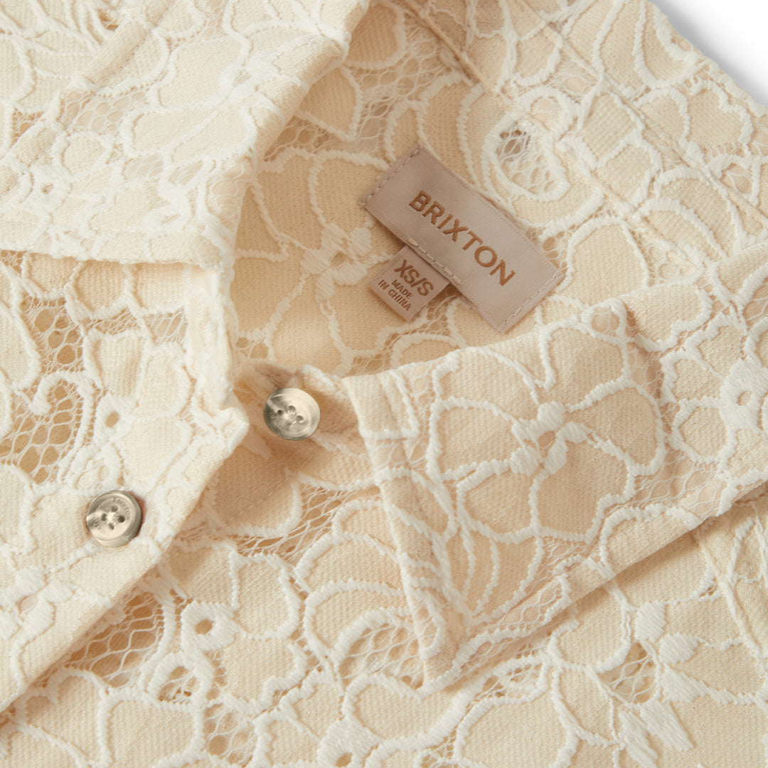Brixton East Side Boxy L/S Button Down (Womens) | Whitecap