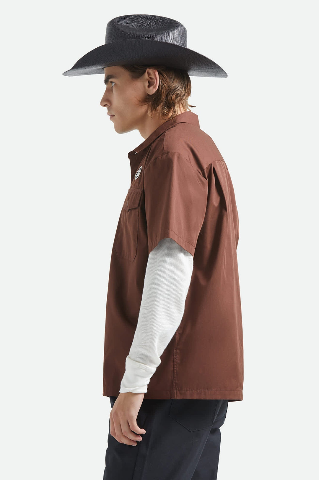 Brixton Builders Olson Short Sleeve Woven (Men&