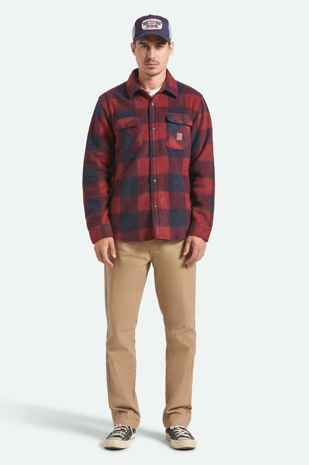 Brixton Bowery Long Sleeve Arctic Stretch (Men&