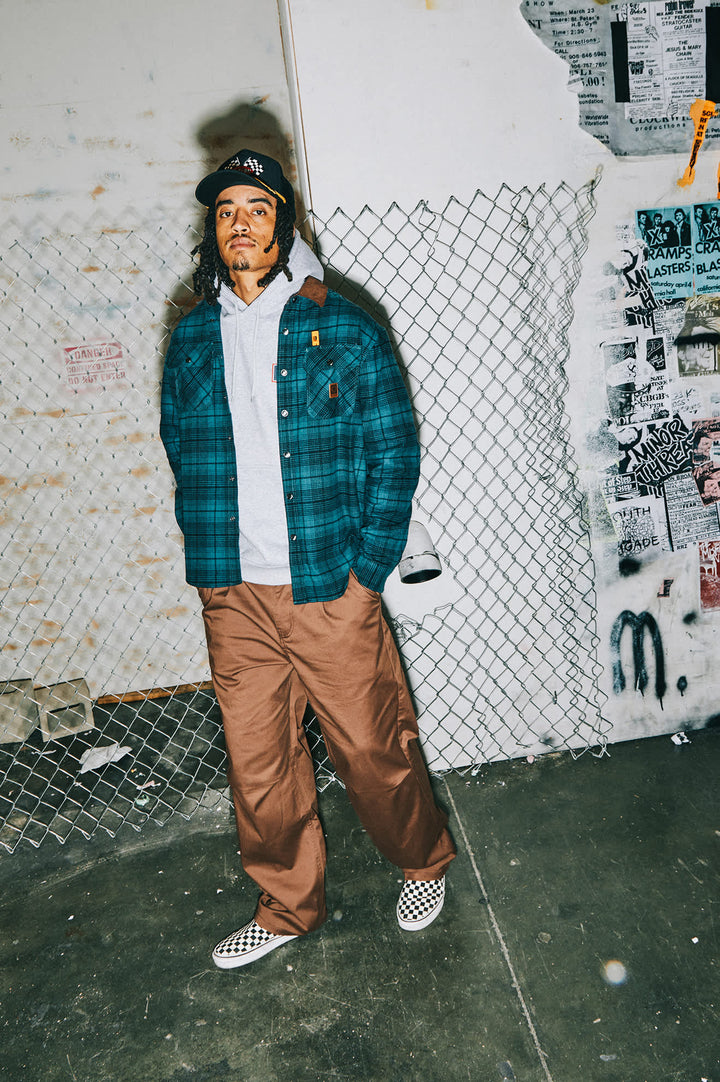 Brixton Builders Bowery Perf Flannel (Men&