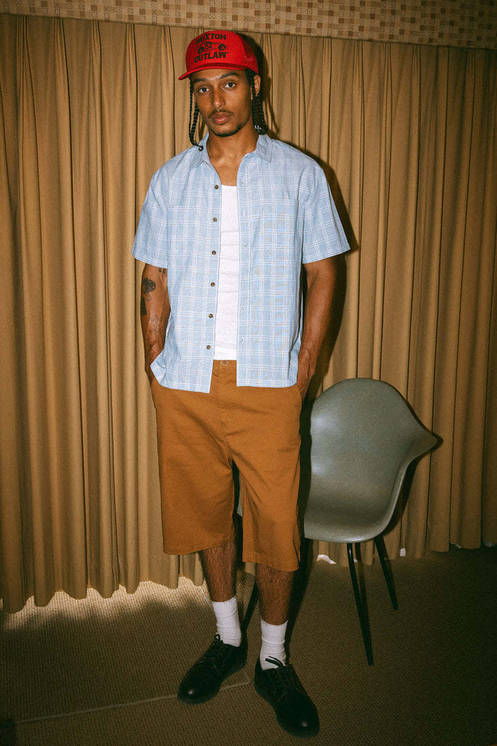Brixton Choice Chino Baggy Short (Mens) | Washed Copper