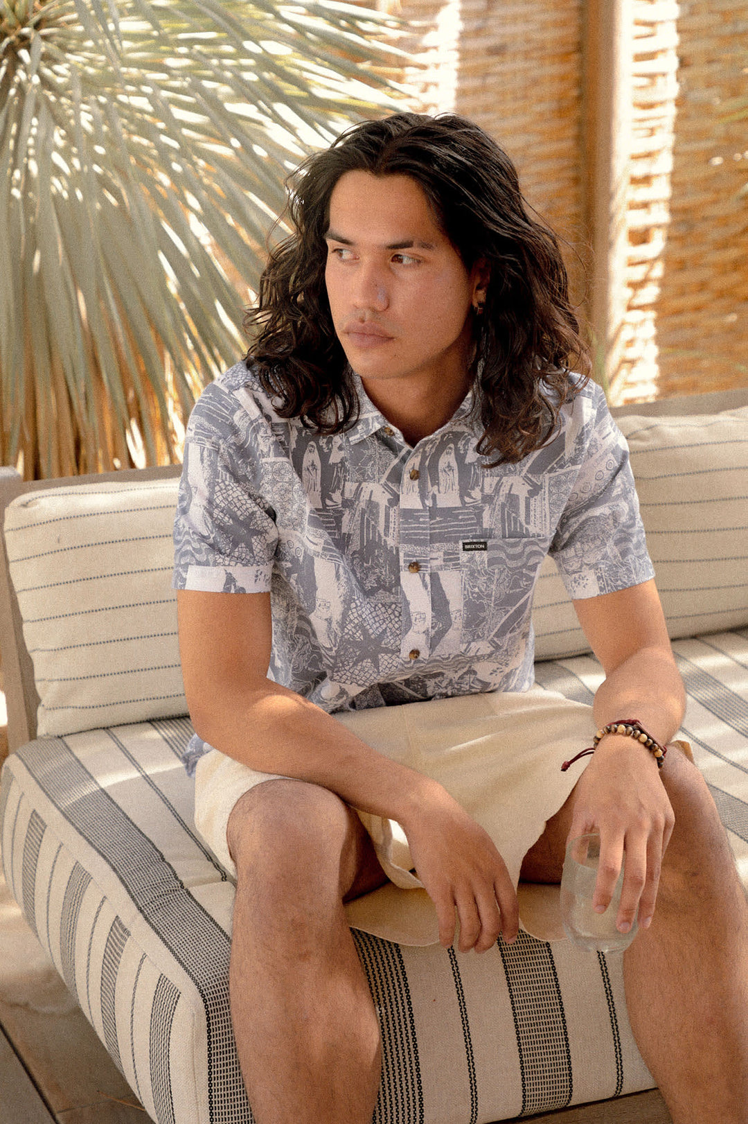 Brixton Charter Print Short Sleeve Woven (Men&
