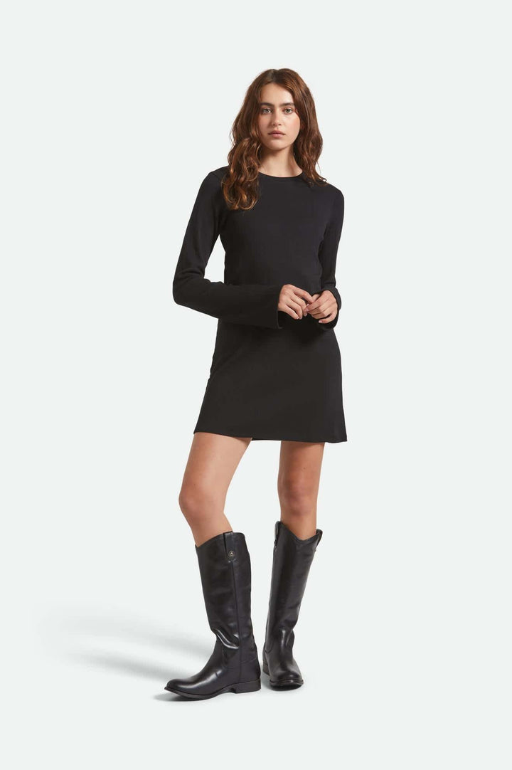 Brixton Dolly L/S Knit Dress (Womens) | Black