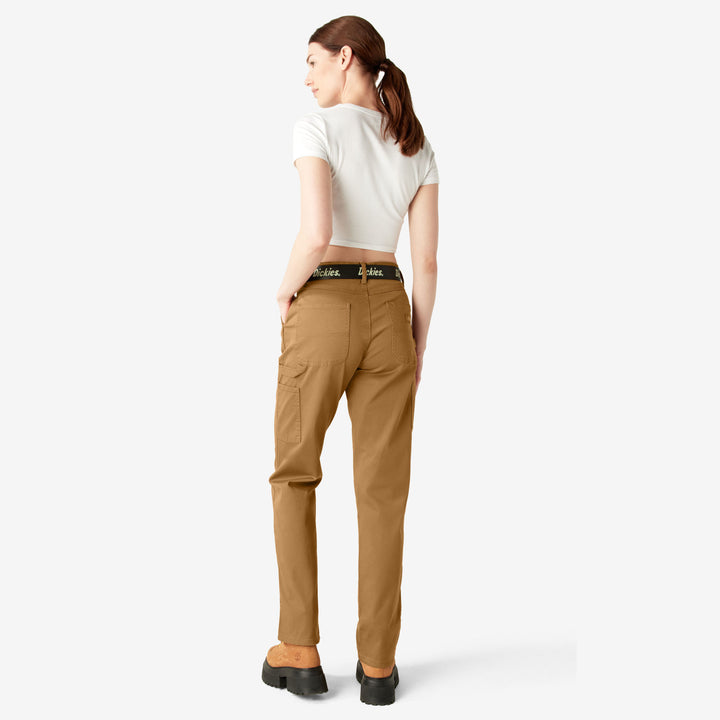 Dickies High Waisted Carpenter Pant (Womens) | Brown Duck