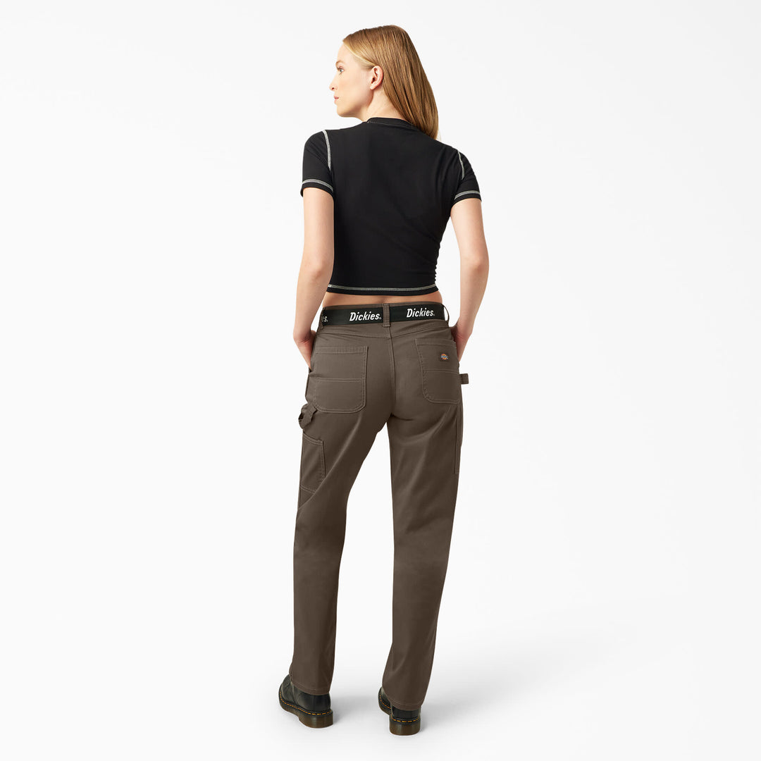 Dickies High Waisted Carpenter Pant (Womens) | Mushroom