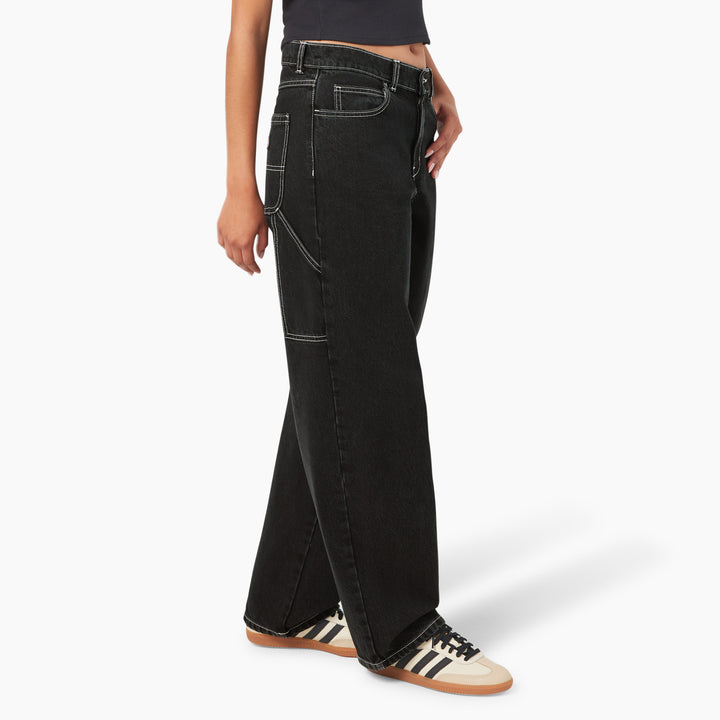 Dickies Herndon Denim Pant (Womens) | Black Wash