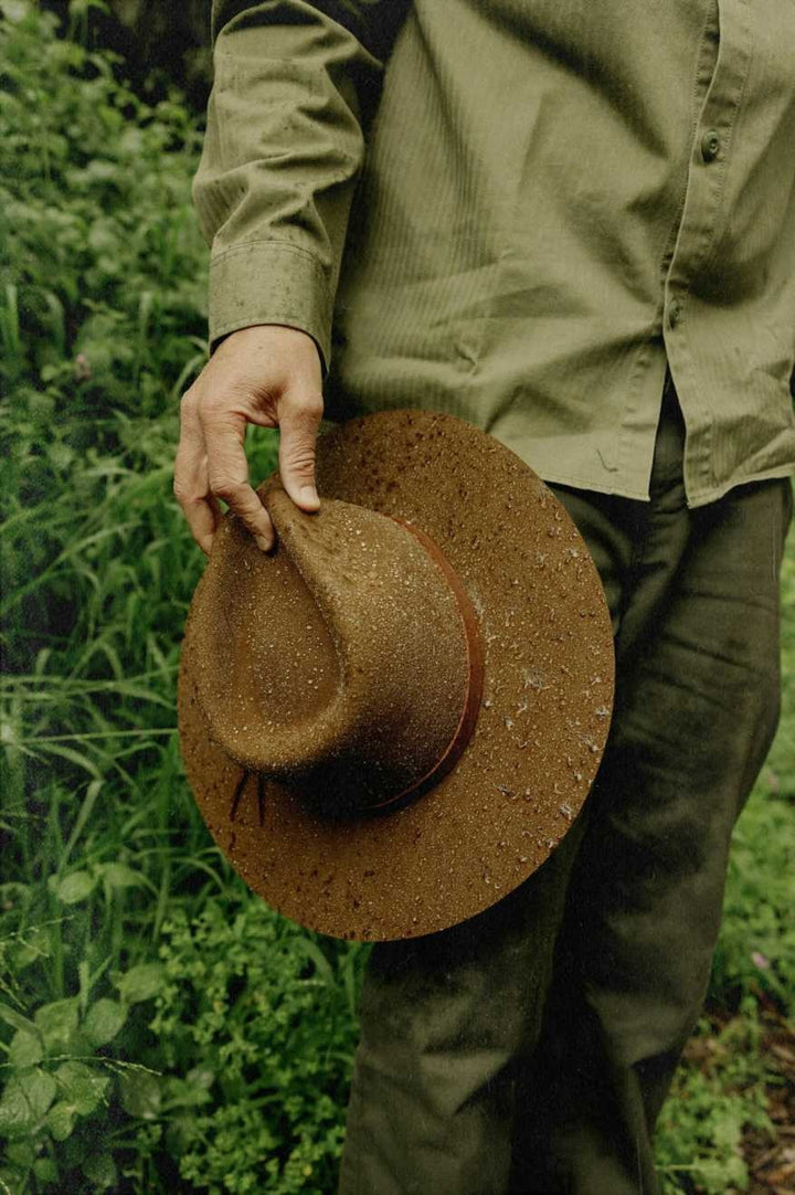 Brixton Hawkins Wthr Guard Cowboy Hat (Unisex) | Coffee