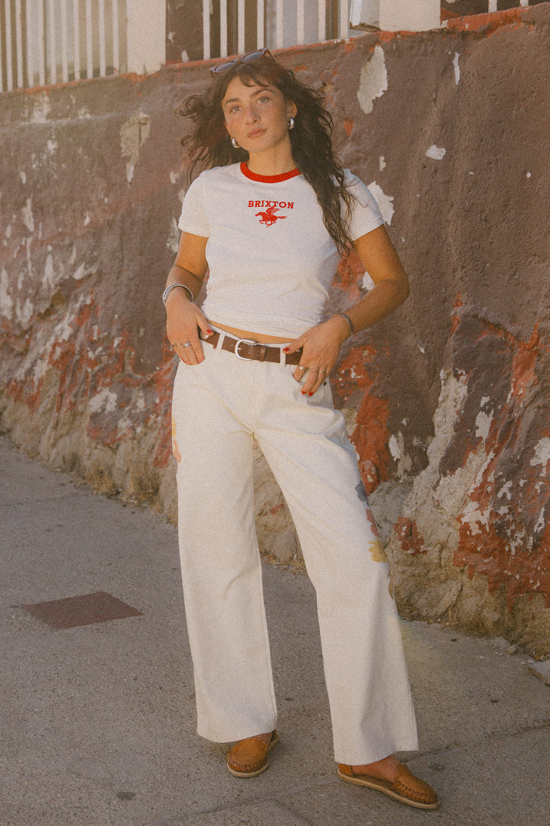 Brixton Pegasus Slim Crew Tee (Women&