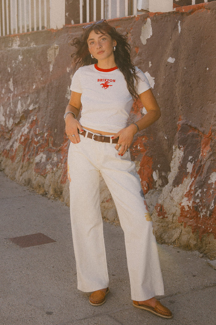 Brixton Pegasus Slim Crew Tee (Women&