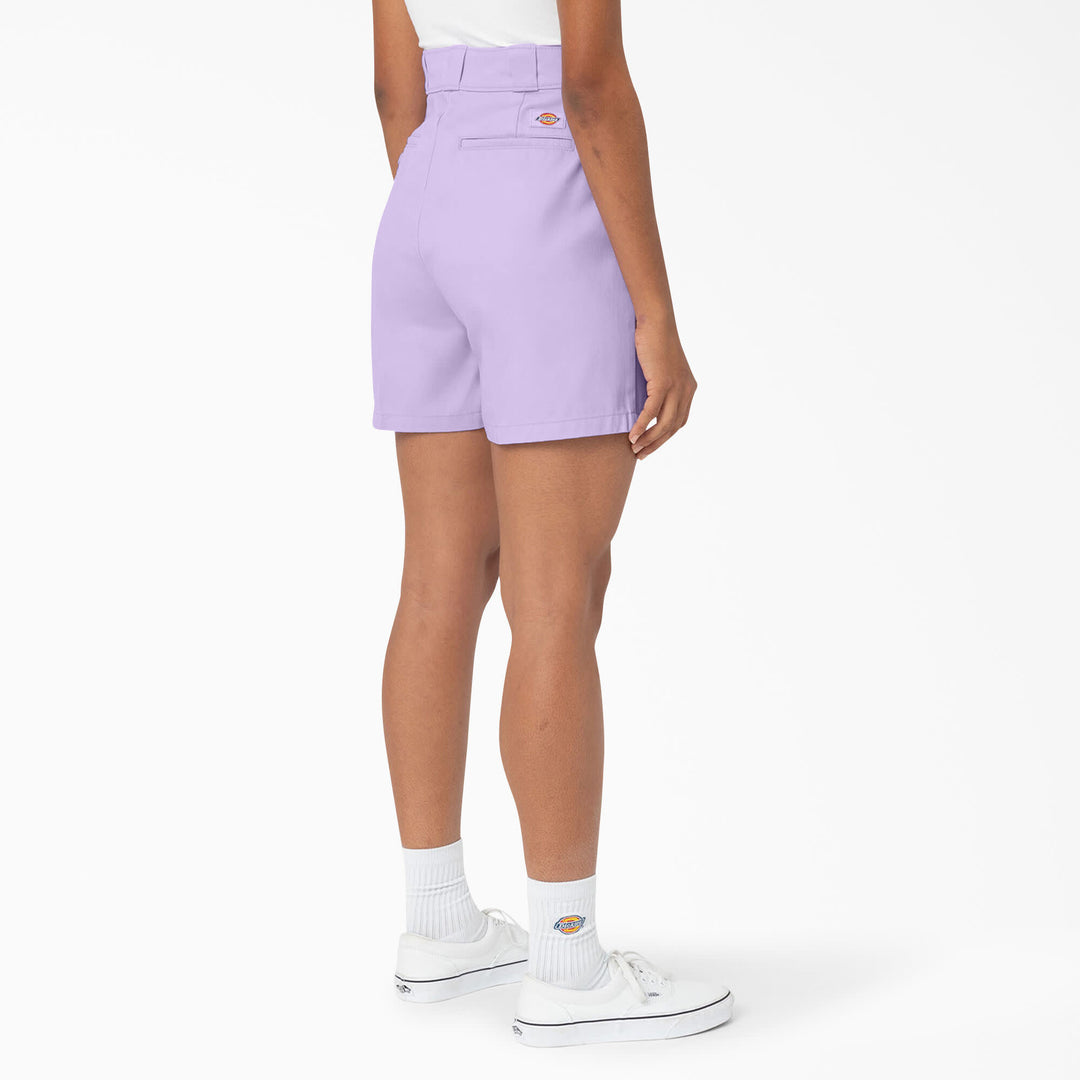 Dickies Womens Twill Pheonix Shorts | Purple Rose