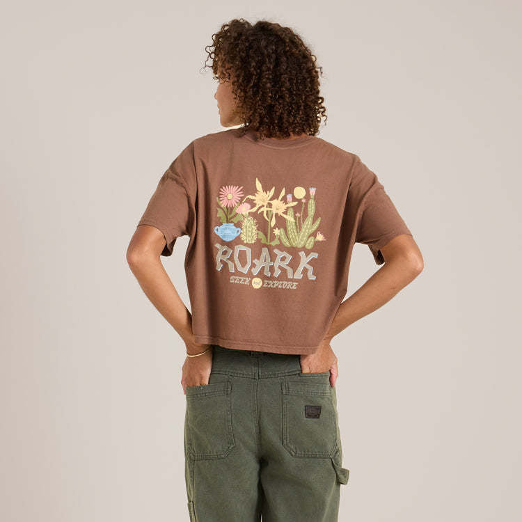 Roark Garden Seek Boxy Crop Tee (Women&