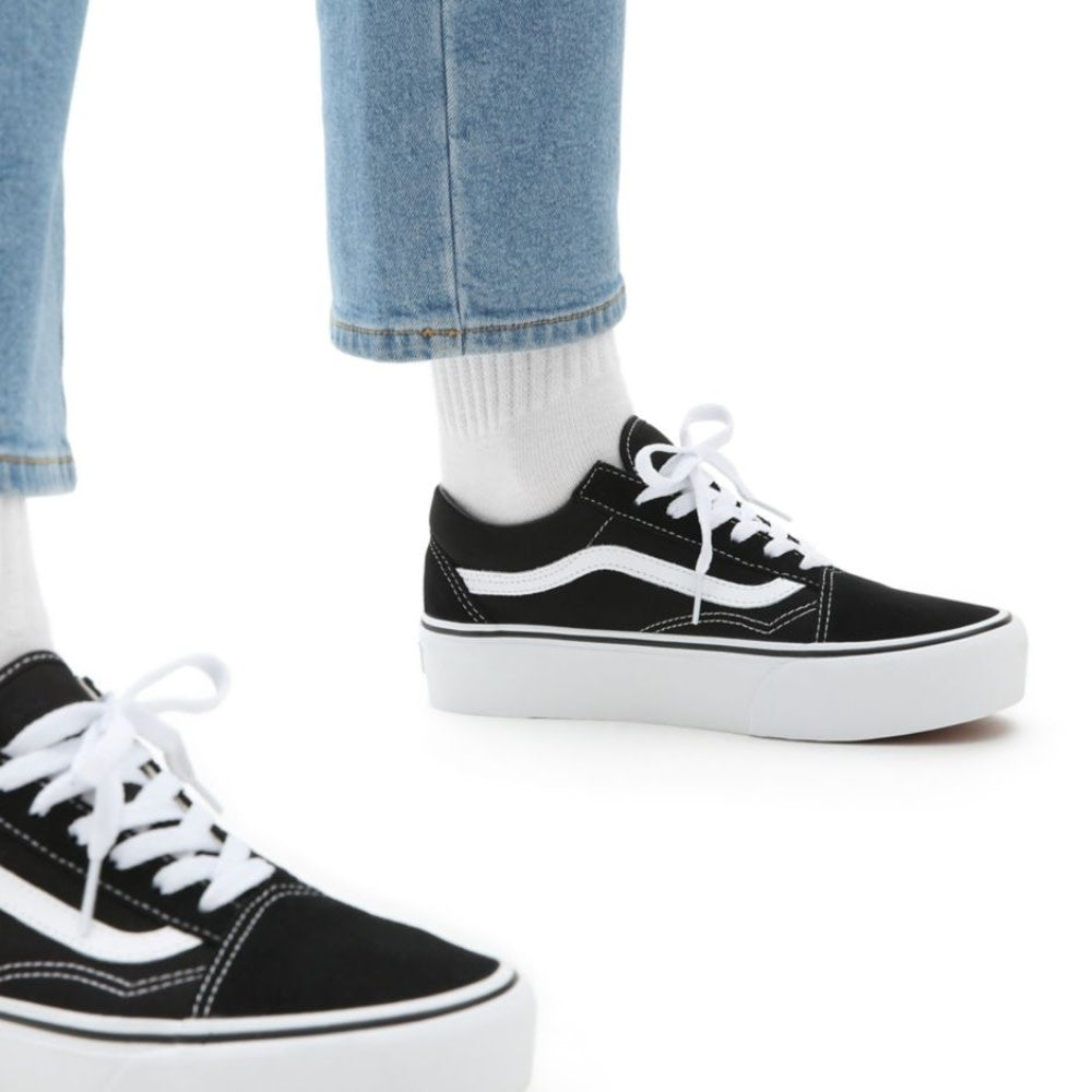 Vans Old Skool Platform Unisex Shoes | Black/White