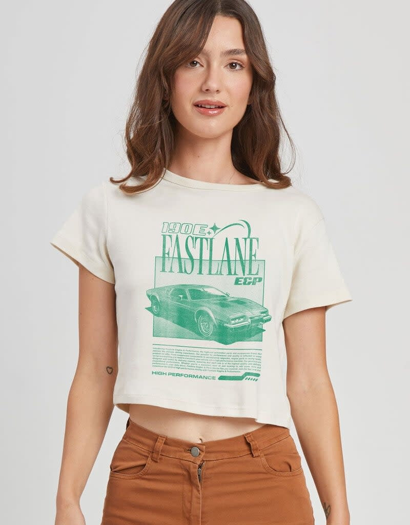 Girl Dangerous Fastlane Baby Tee (Women&