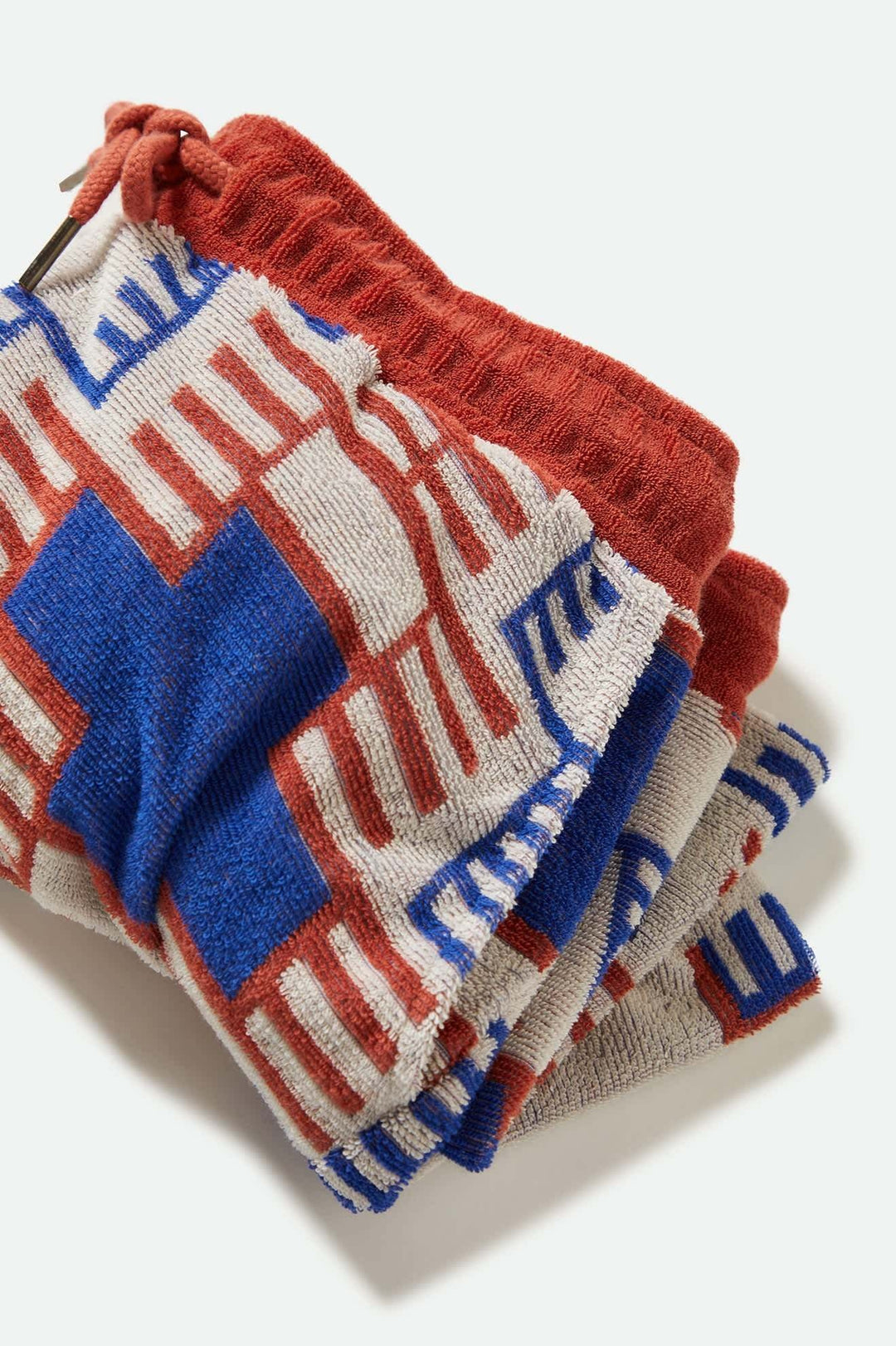 Brixton Trail Terry Cloth Short (Womens) | Electronic Indigo Pattern