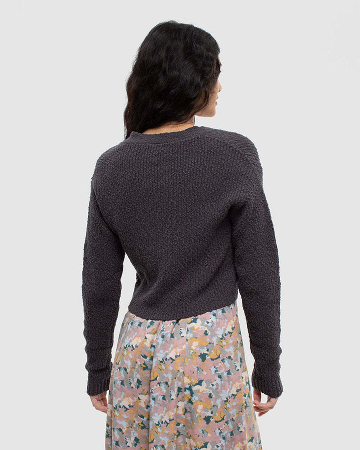 Tentree Poplar Cardigan (Womens) | Graphite