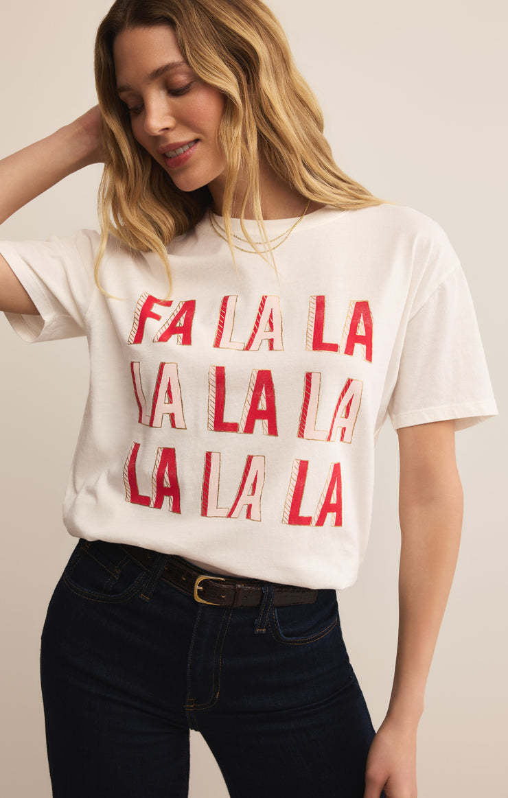 Z Supply Falalala Boyfriend Tee (Women&