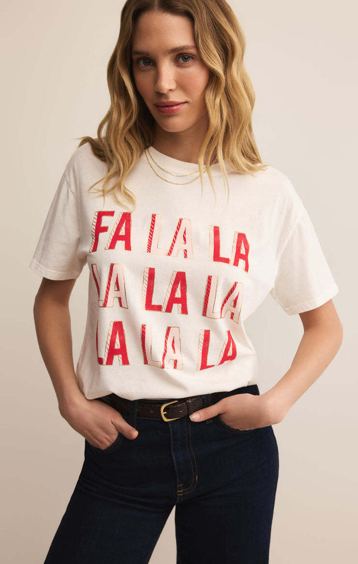 Z Supply Falalala Boyfriend Tee (Women&