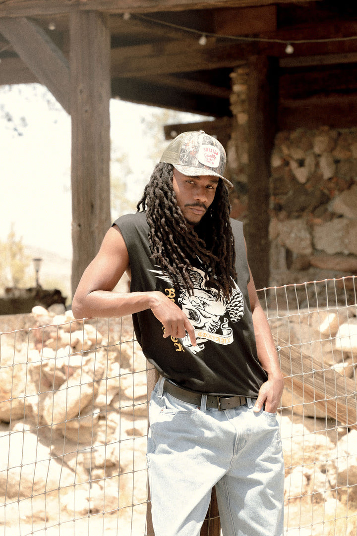Brixton Wolcott Worn In Boxy Muscle Tank (Men&