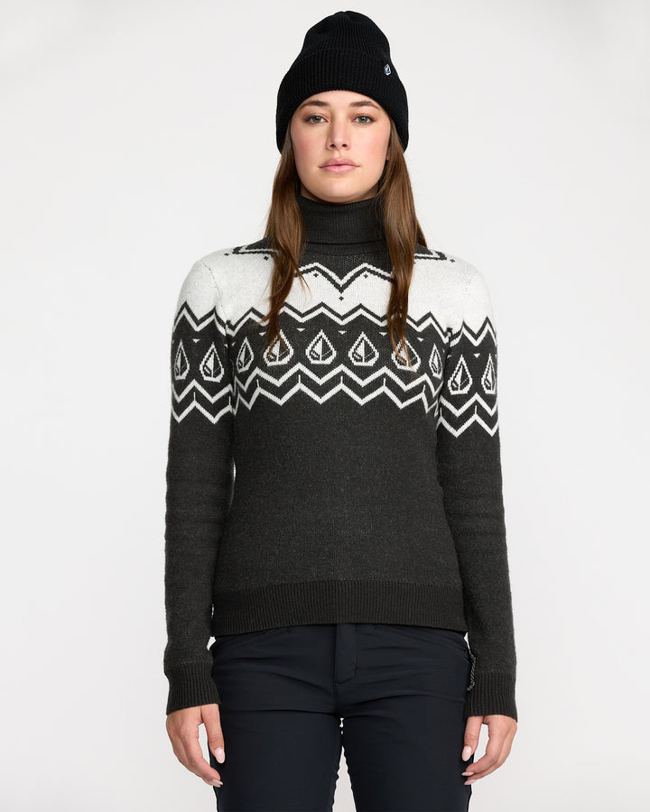 Volcom Fireside Sweater (Womens) 2026 | Black