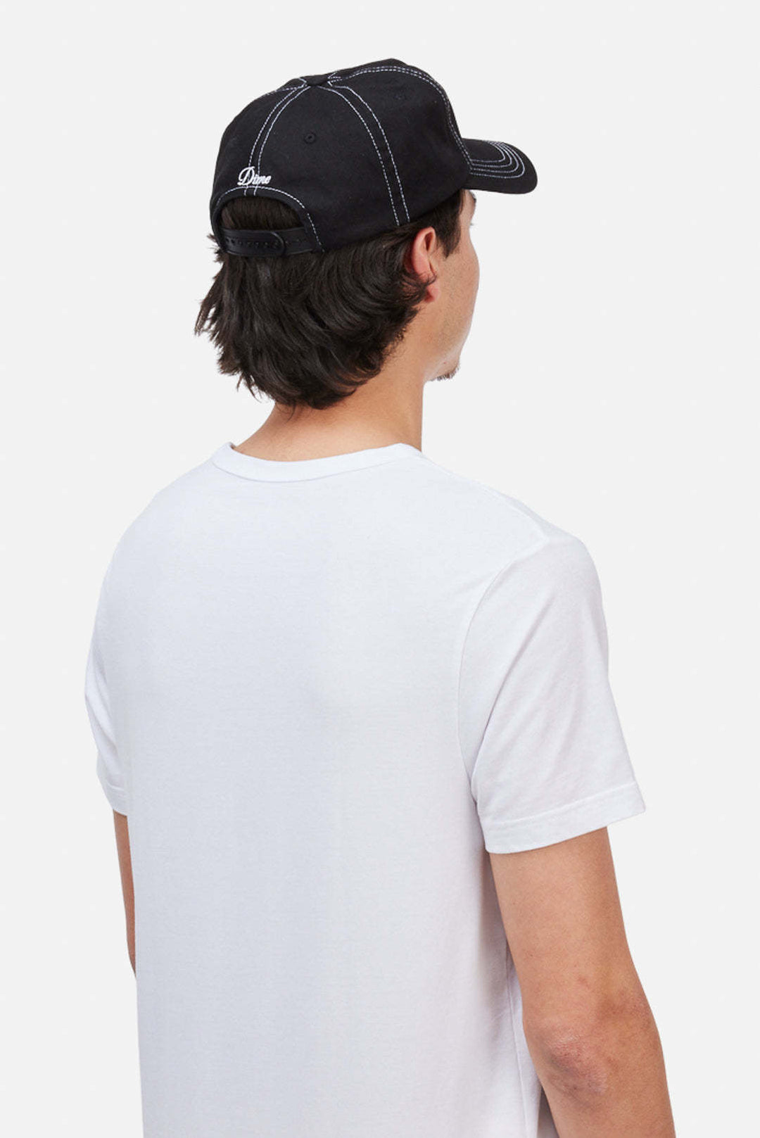 Dime Cursive Denim Workers Cap (Unisex) | Black Washed