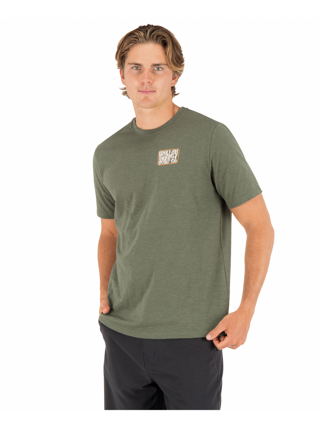 Hurley Skyline Slub Short Sleeve Tee (Men&