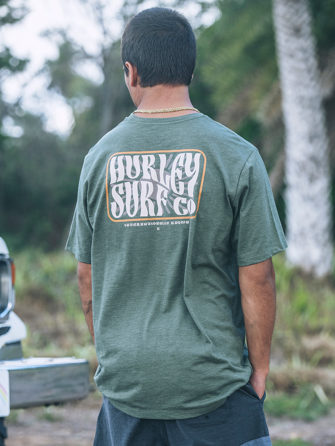 Hurley Skyline Slub Short Sleeve Tee (Men&