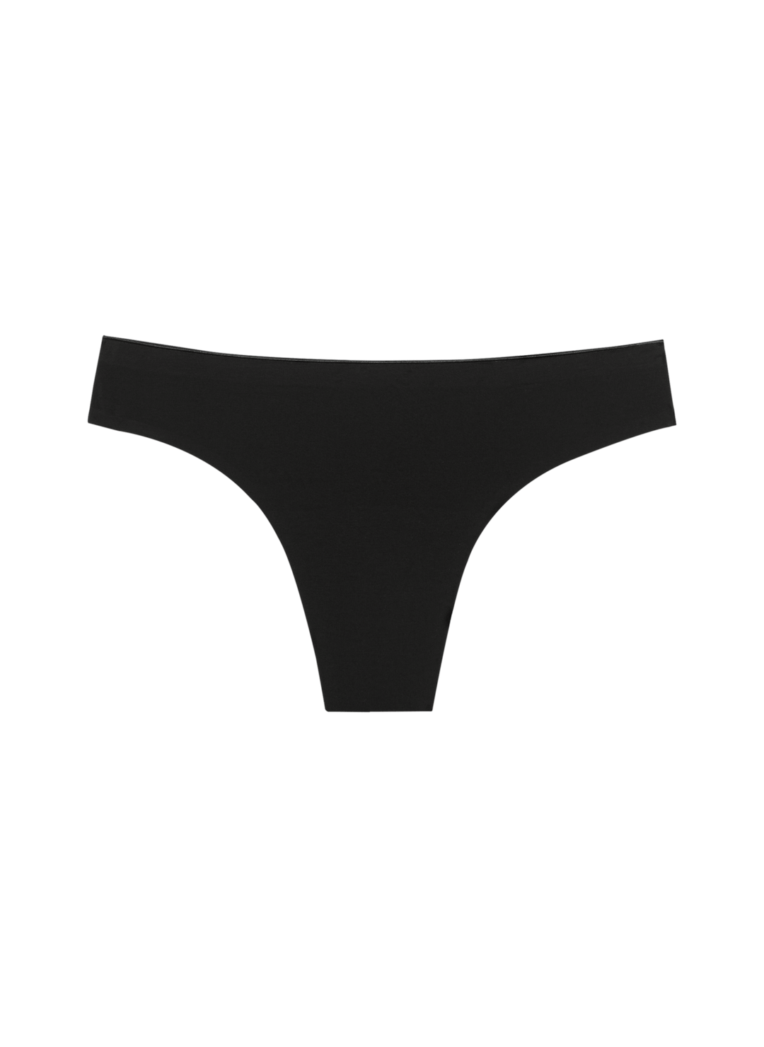 Huha Seamless Low-Mid Rise Thong | Black