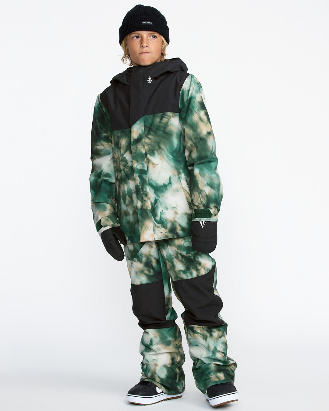 Volcom Barkley Ins Overall Youth Snow Bib 2026 | Green