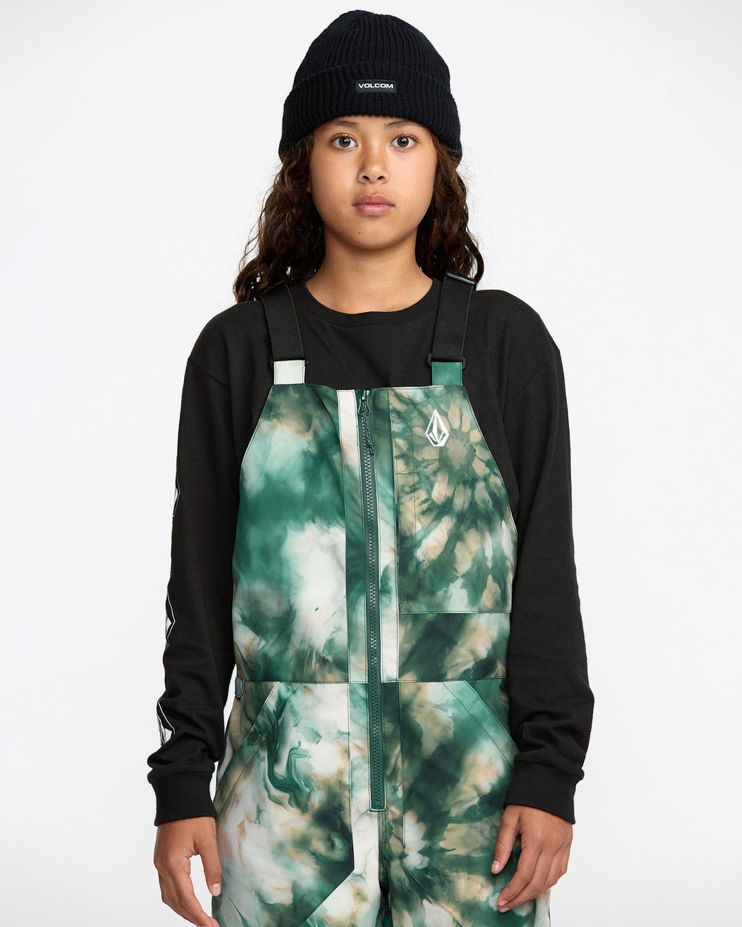 Volcom Barkley Ins Overall Youth Snow Bib 2026 | Green
