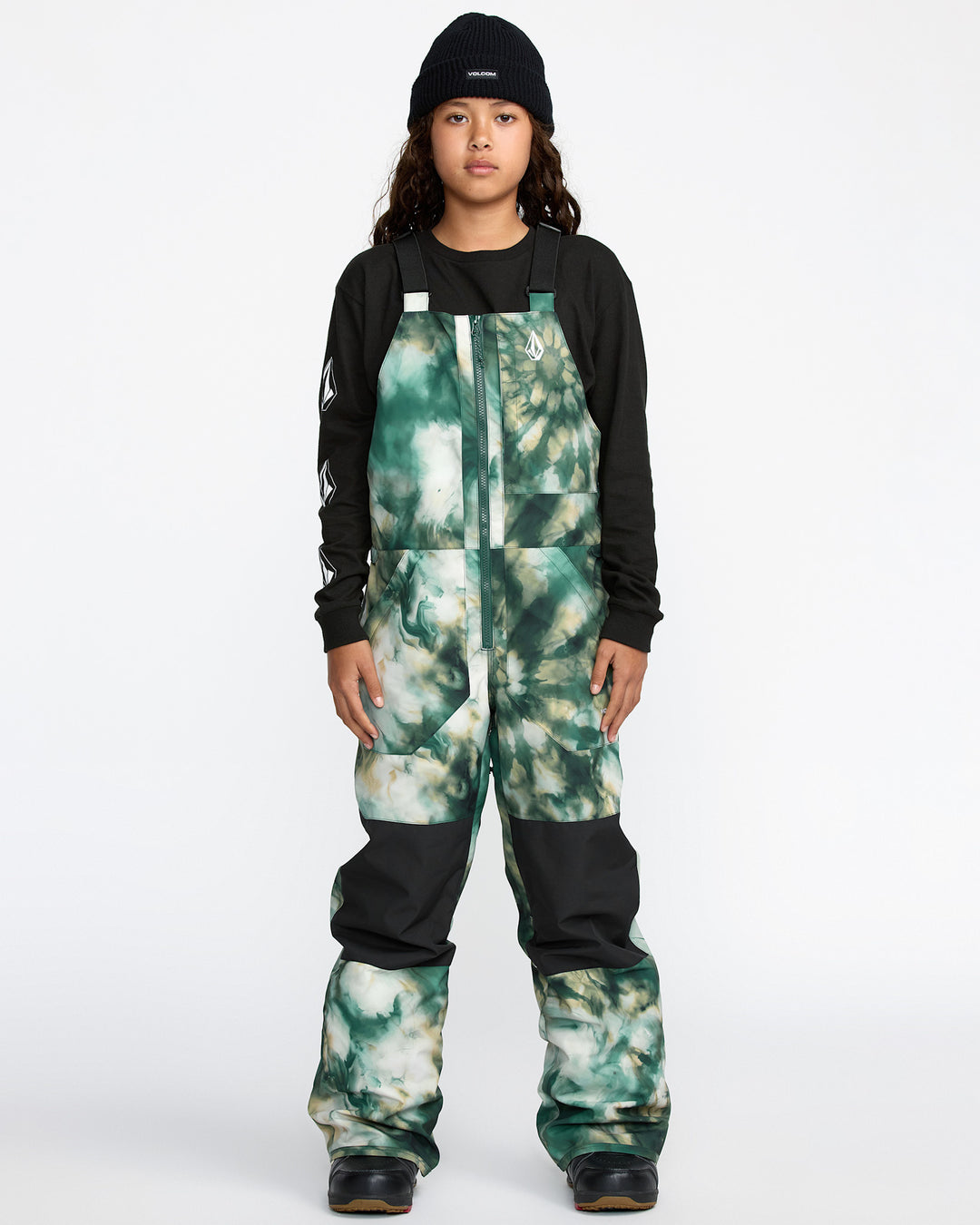 Volcom Barkley Ins Overall Youth Snow Bib 2026 | Green