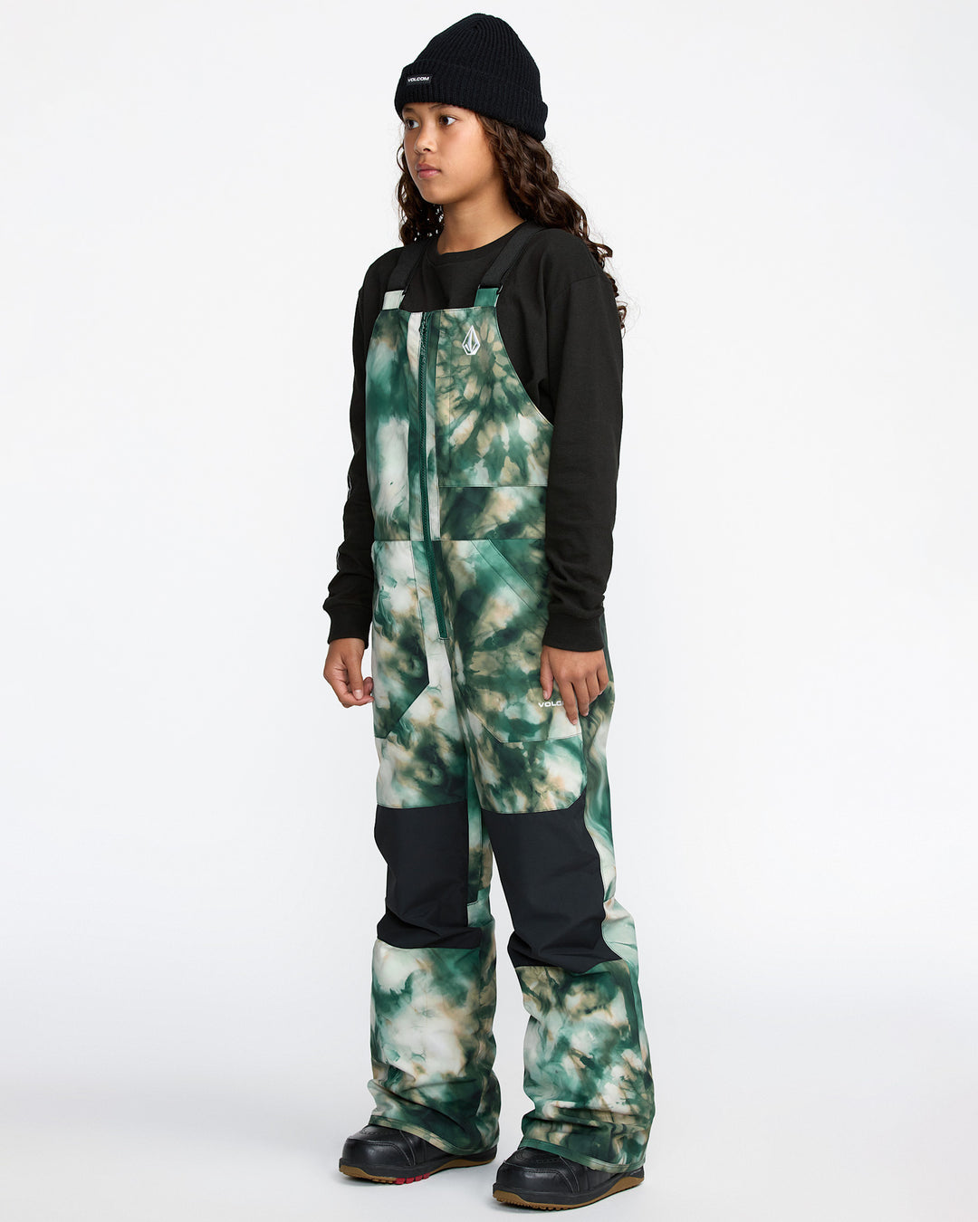 Volcom Barkley Ins Overall Youth Snow Bib 2026 | Green