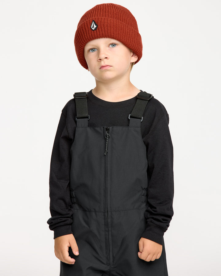 Volcom Little Flurry Ins Overall Toddler Snow Bib 2026 | Black