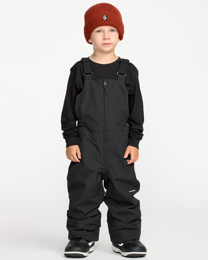 Volcom Little Flurry Ins Overall Toddler Snow Bib 2026 | Black