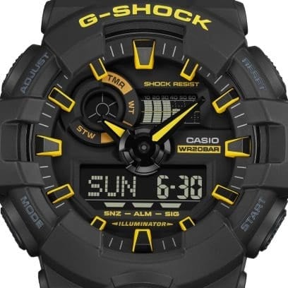 G-Shock GA-700 Series GA-700CY-1A | Black/Yellow