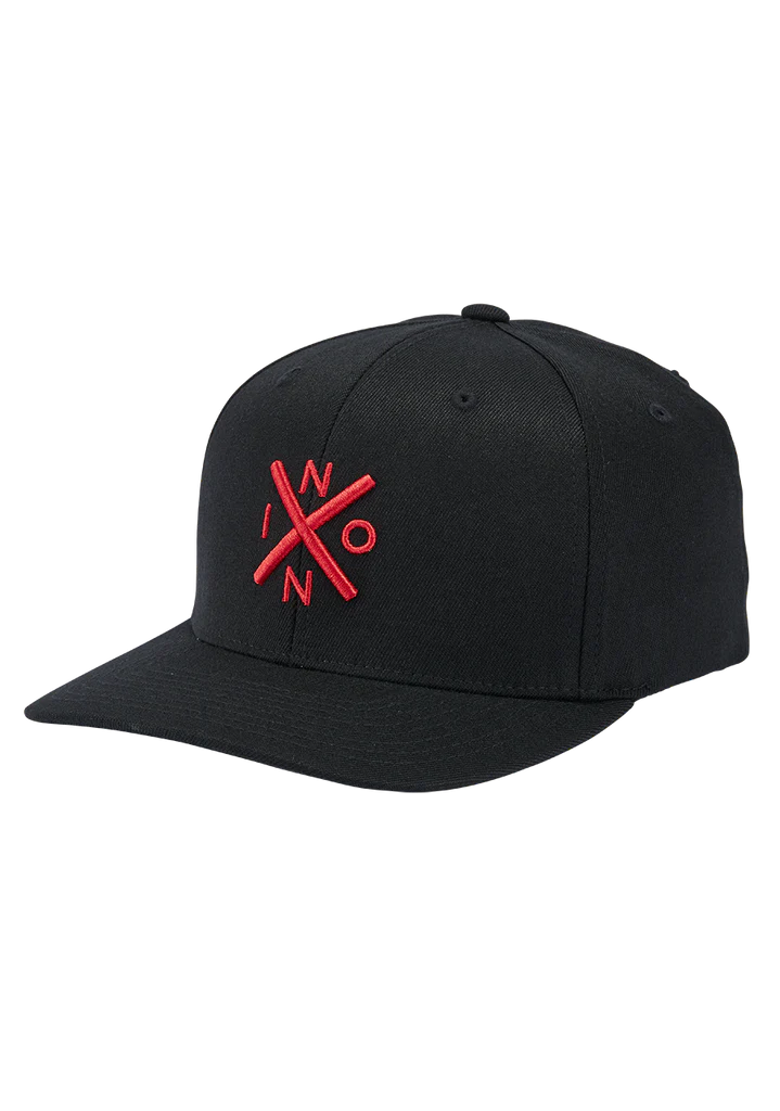 Nixon Exchange Flexfit Hat | Black/Red